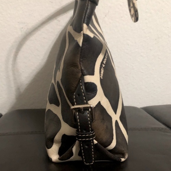 Vintage Dooney & Bourke Giraffe Hobo Handbag Purse - Picture 5 of 13